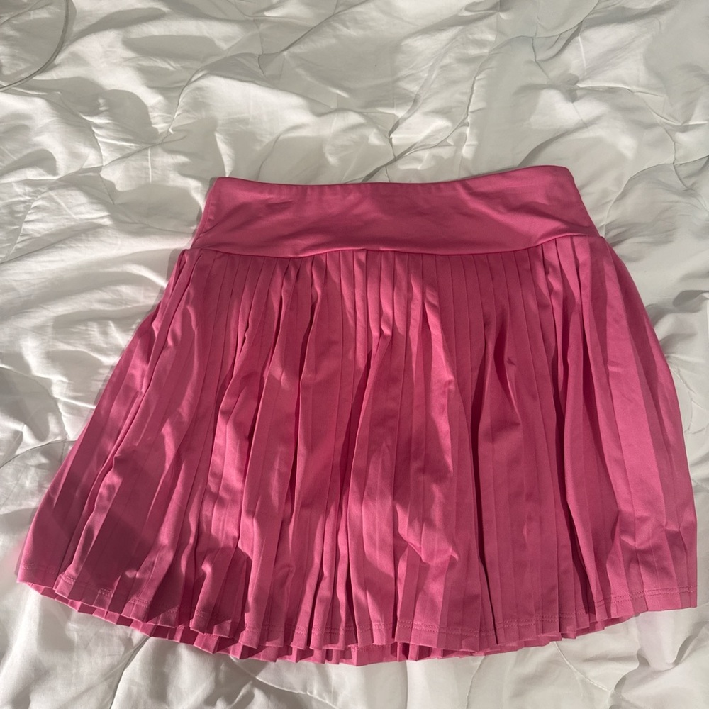 Pink Pleated Women's Skirt
